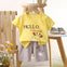 Yellow & Gray Hello My Friend 2 Pc Set NS6054C